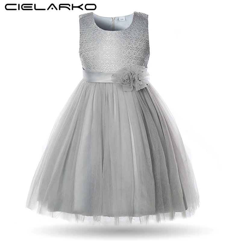 Ilovethepersonwhohatesme Achat Cielarko Elegant Fleur Filles Robe Dentelle Enfants De Mariage Partie Boule Robes D Anniversaire Bebe Vetements Pour Fille Pas Cher Prix
