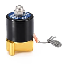 1 шт. DC 12V 1/" Электрический электромагнитный клапан пневматический клапан N/C 2-Way нормально закрытый для воды воздуха газа
