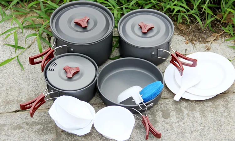 

Fire Maple 4-5 Persons Pot Sets Frying Pan Cauldron Medium Pot Pannikin Camping Set Be Cocina Camp Cooking Cookware FMC-206