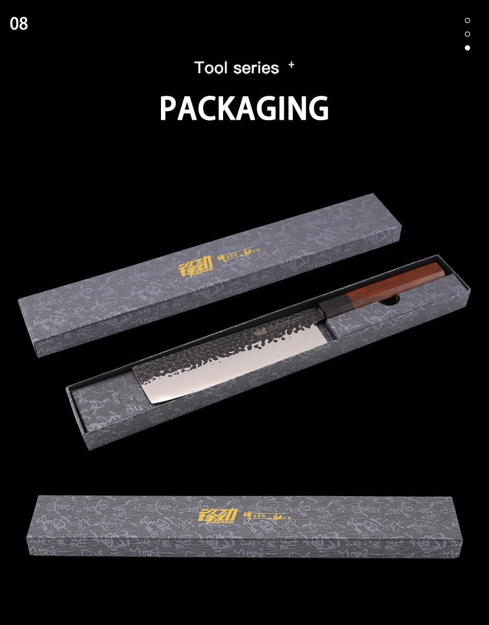 FINDKING 4 шт. из нержавеющей стали, Японская Профессиональная восьмиугольная ручка, кухонный нож Nakiri Santoku, универсальные ножи