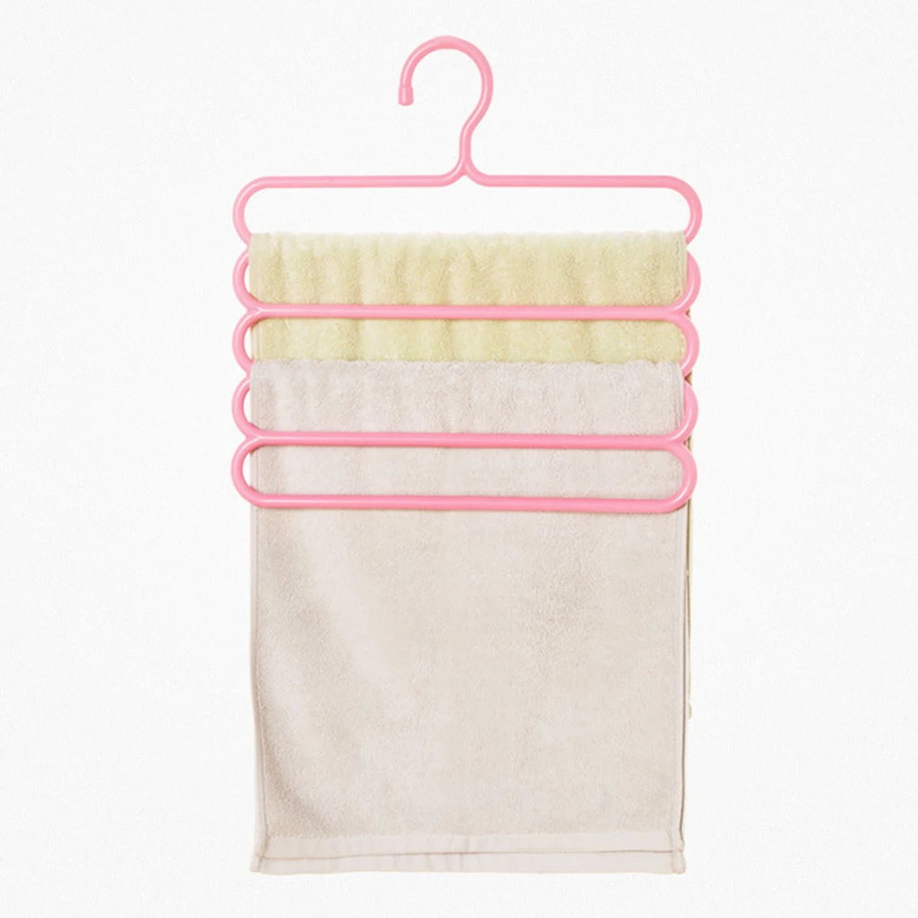 

5 Layers Clothes Rack Holder Hook Pants Trousers Denim Jeans Scarf Coat Hanger