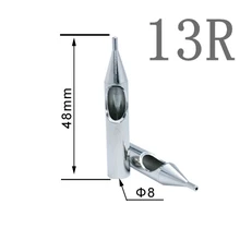Yilong 6 шт. размеры 13RT Насадки для татуировок Нержавеющая сталь татуировки Насадка Советы для Вышивка Крестом Иглы
