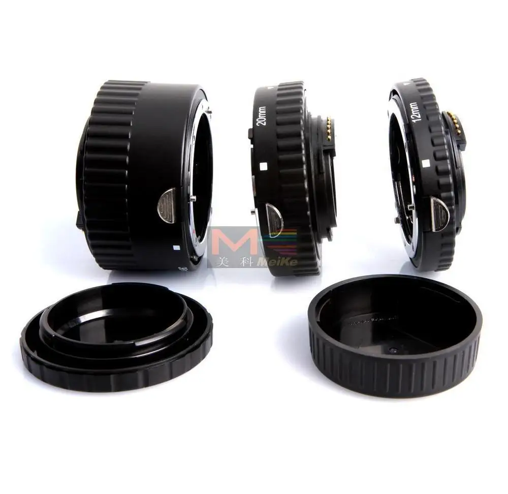 Meike Auto Focus Macro Extension Tube Set 12 20 36mm Adapter Ring For Nikon D3100 D3200 D5000 All DSLR AF AF-S DX Camera Lens