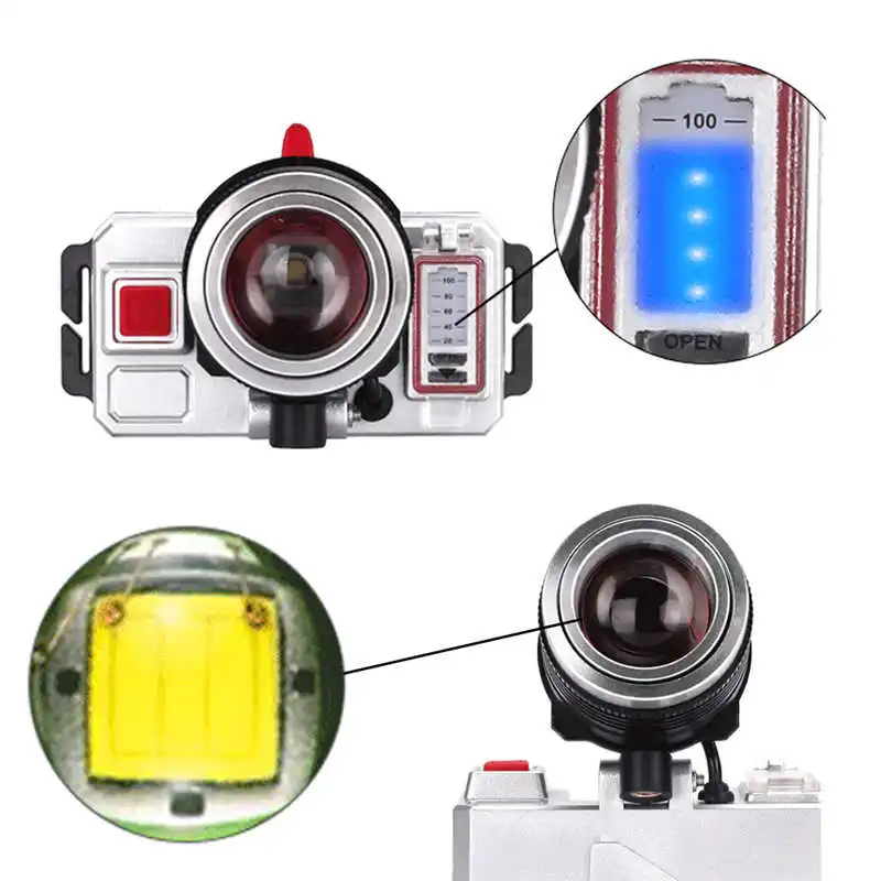 powerful led flashlight Waterproof T6 LED 2200Lm Zoomable Bicycle Headlamp High Power Headlight lanterna led bike #4S18 (3)