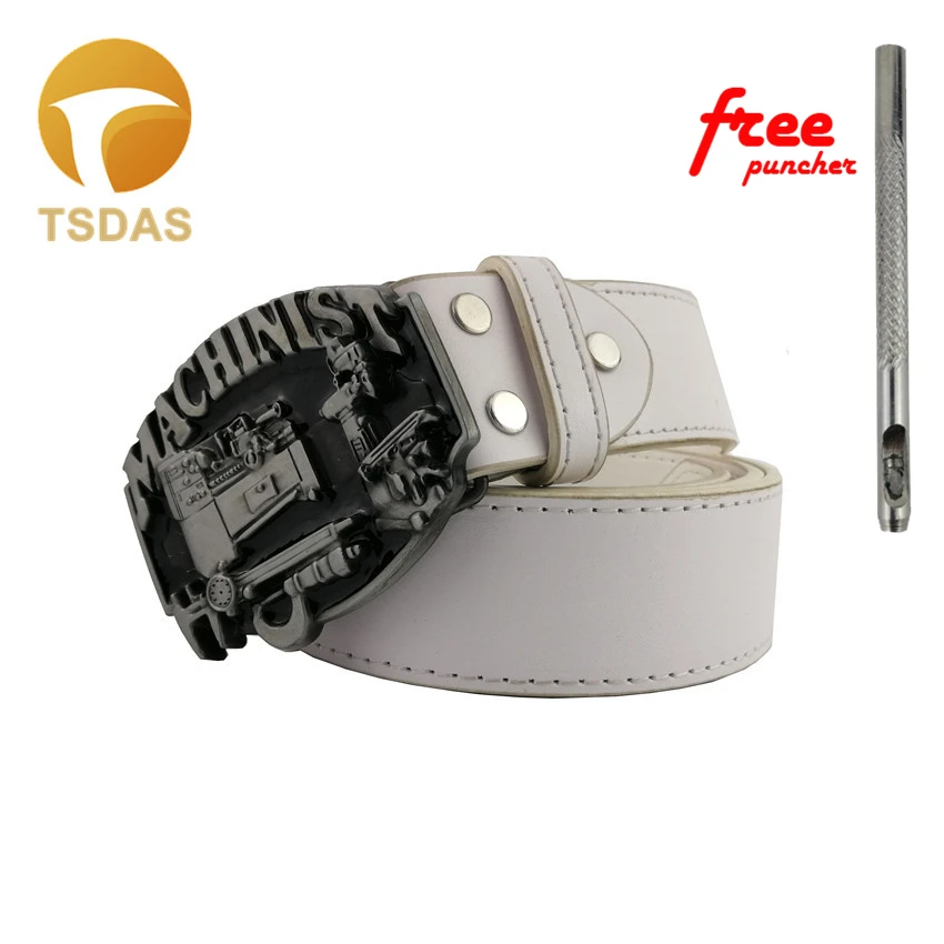 

Western Belt Buckle Cool Men Machinist Belt Buckle With Silver Finishing, Tools Belt Buckle Suit For 4cm Width Belt