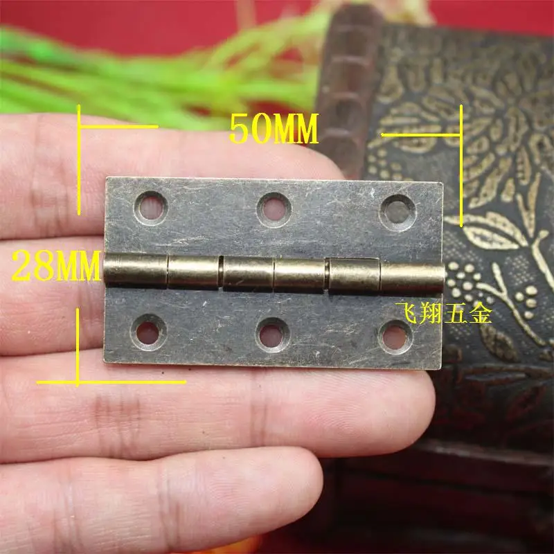 Hinges 2018 Promotion New Arrival Freeshipping 50*28mm Antique Wooden