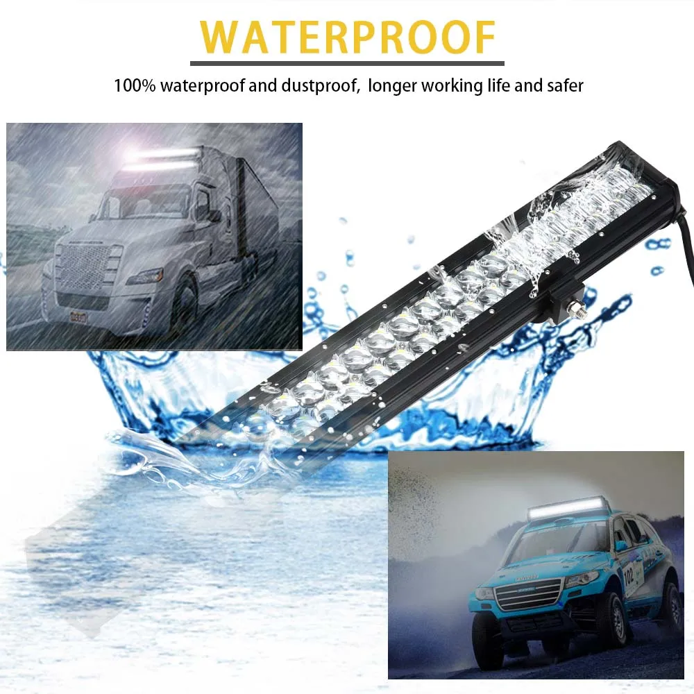 Tanie Witaj geovo 5D 20 22 28 cala listwa świetlna led listwa led światło robocze do jazdy Offroad samochód ciągnik siodłowy 4x4 SUV ATV 12V 24V