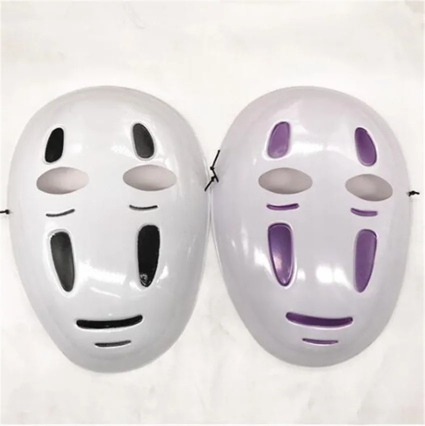 

Kaonashi style Spirited Away No-Face Mask Faceless Cosplay helmet fancy Anime Halloween party Costume japanese masks Toys A624