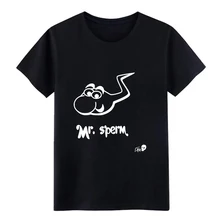 Для Мужчин's Mr. спермы футболка дизайн хлопок евро Размеры S-3xl фотографии Графический Забавный демисезонный Стандартный