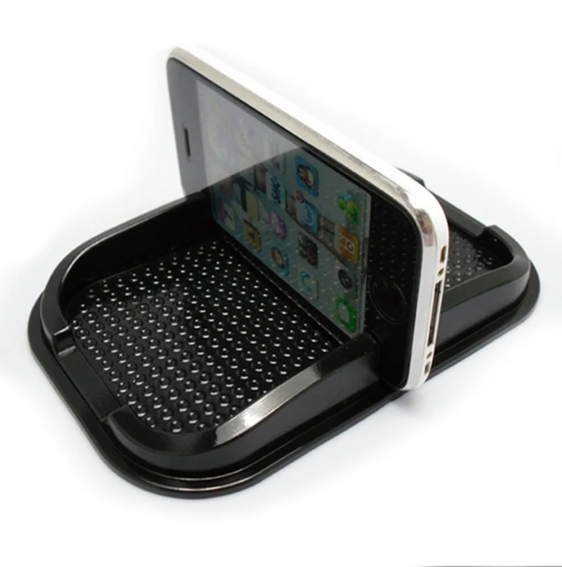 

Universal Multifuction In Car Dashboard Non Slip Durable Grip Pad Smartphone GPS Holder Portable Black Silicone Mat