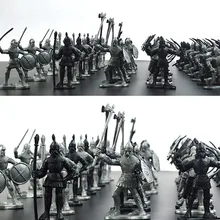 60 unids/set guerra militar Medieval simulación guerreros antiguo soldado estática figuras militares modelo para niños regalos