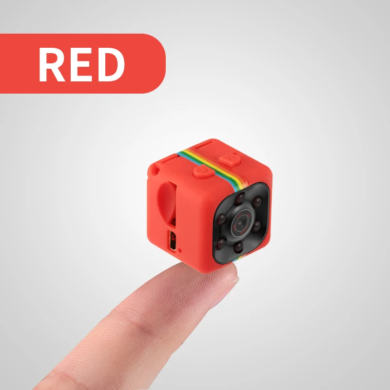 SQ11 HD 1080P Автомобильный домашний CMOS датчик ночного видения Видеокамера микро камера s мини камера DVR DV регистратор движения видеокамера SQ 11 - Цвет: Red