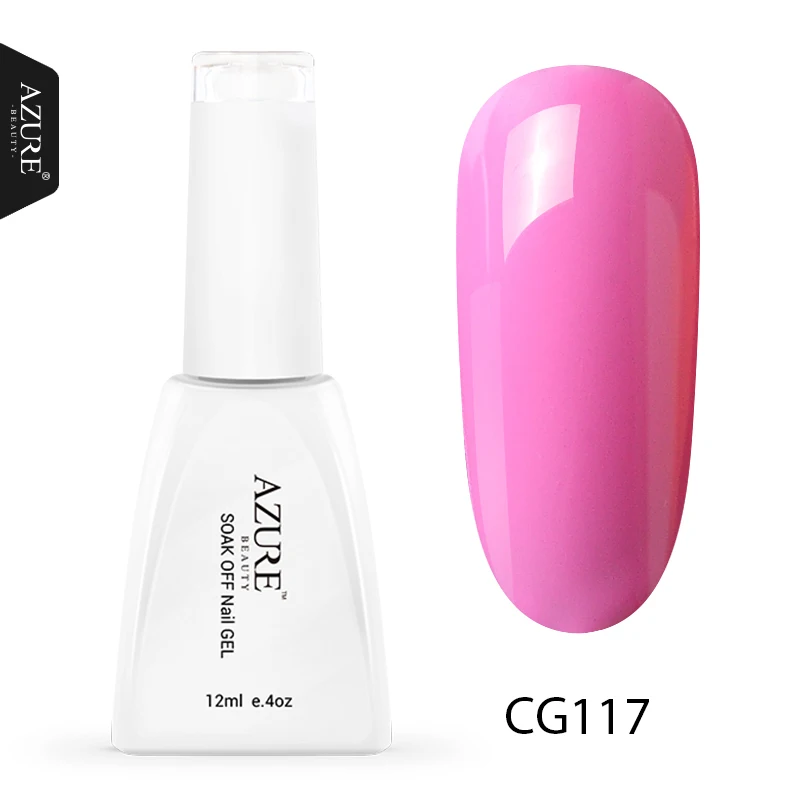 Azure beauty, впитывающий гибридный УФ-гель для ногтей, дизайн ногтей, 119 цветов, гель, Полупостоянный светодиодный лак для ногтей, эмаль, блестящий гель - Цвет: CG117