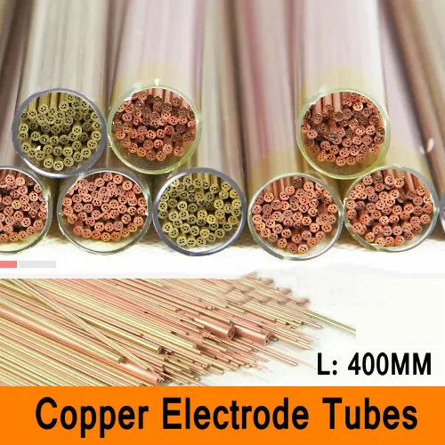 Koop Koper Elektrode Buizen 400mm Lange Muti Gat Koper Gat Pijp Kleine Diameter Buis Elektrode Materiaal CNC Electro Machine proces