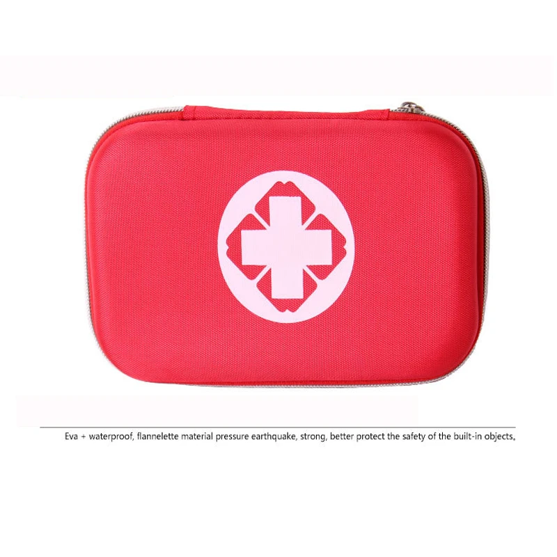 Black And Red Color First Aid Kits Portable Outdoor Survival Disaster Earthquake Emergency Bags Vehicle Mounted Medical Package