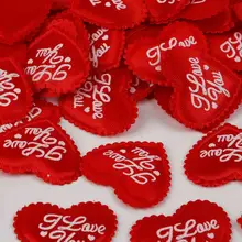 Confettis en éponge en forme de cœur, 100 pièces, 2 ~ 3.5cm, pétales pour la mariée amour, cadeau de saint-valentin, décoration de salle pour fête