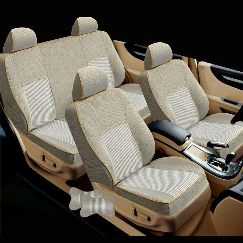 

carnong car seat cover custom linen fabric for volvo xc90 four season same structure seat covers protector