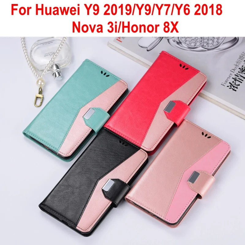 Lnobern for Honor 8X Case Fashion Wallet Huawei Y9 2019 Nova 3i Mate 10 Pro 2i Y7 2018 Flip Hand Rope | Мобильные телефоны и