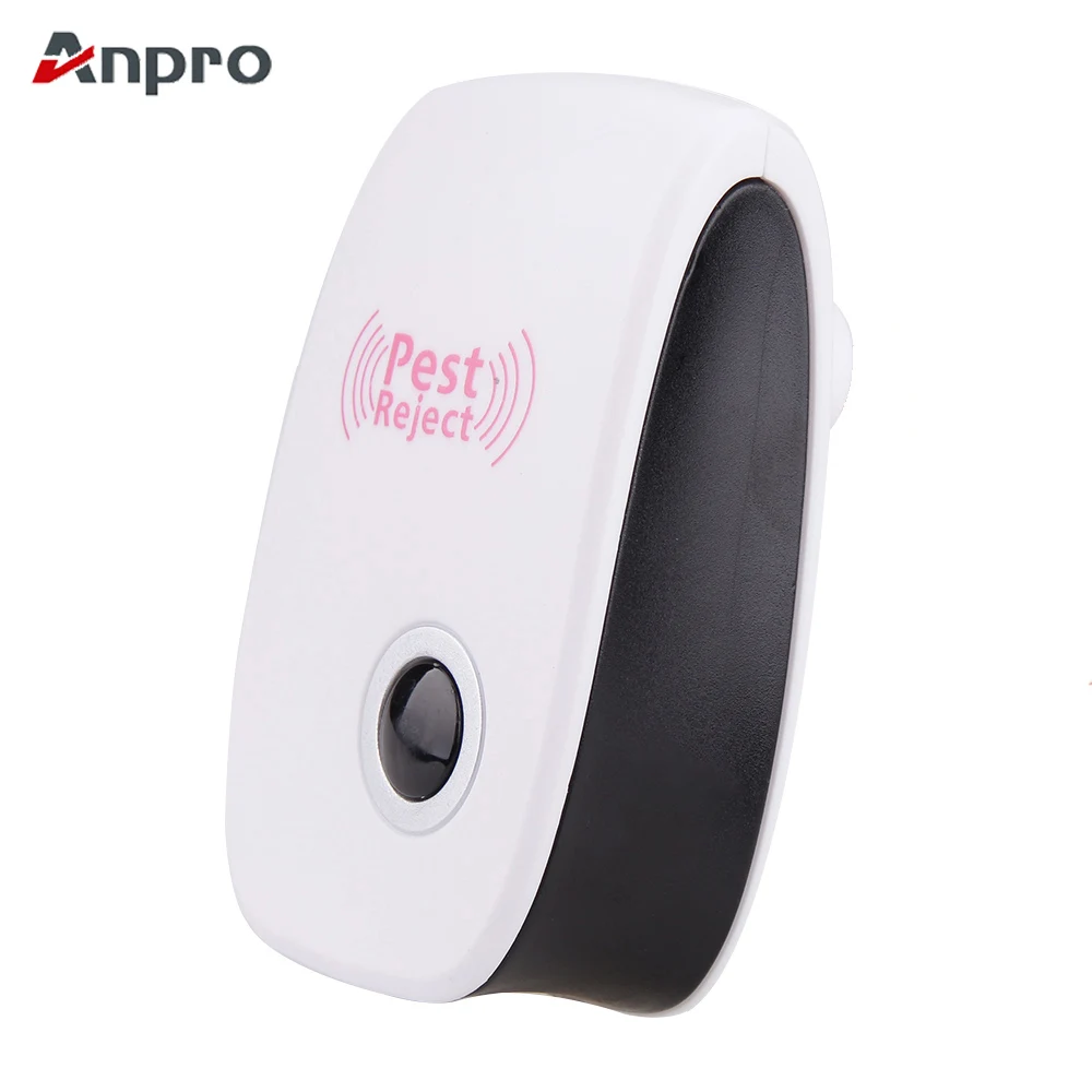 

Anpro Ultrasonic Pest Repeller Anti Mosquito Insect Repeller Rat Mouse Cockroach Non-Toxic Indoor Spider Repellent