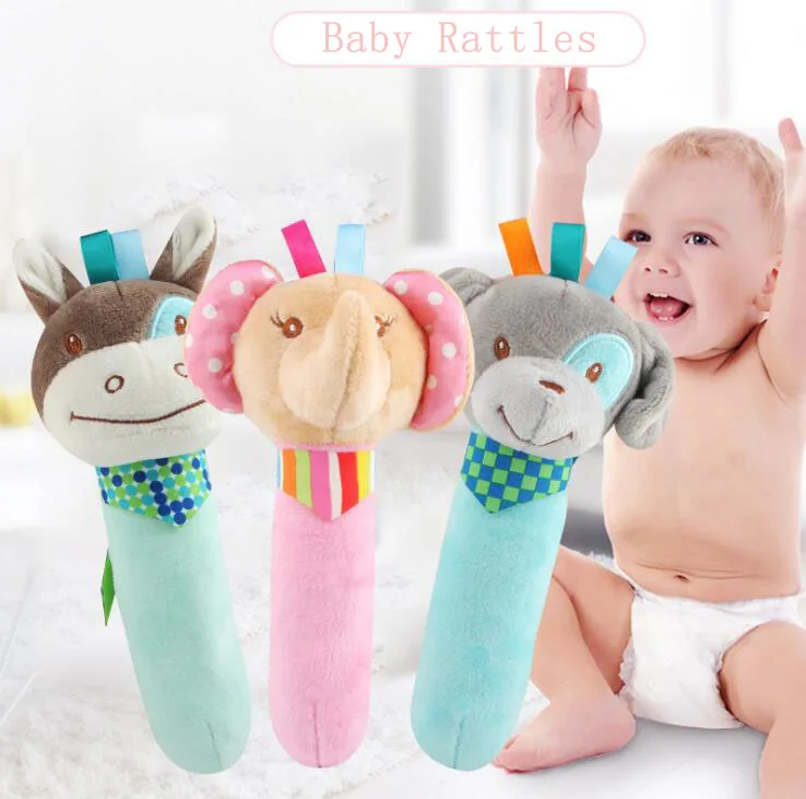 

Toys Baby Rattle Plush Children Toys Rattles For Kids To A Year Newborn Shower Gift Soft Toy Bell Animals Montessori Let's Make
