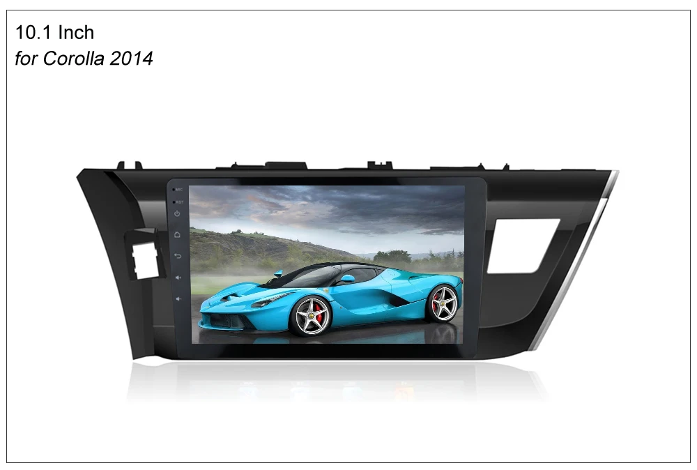 Sale SINOSMART 2.5D IPS Android 8.1 Car Radio GPS Navigation Player for Toyota Corolla/Levin 2014 2015 2016 32EQ DSP, 4G RAM Optional 3