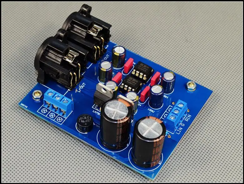Собранная двухканальная односторонняя балансировочная плата DRV134PA|assembled board| |