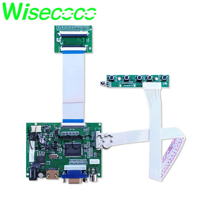Carro Navegação Gps Display Vga 2av 50 Pin Driver Board Tela Lcd Hsd062idw1 Dvd Ttl Lvds Placa Controladora 62 - Imagem 4