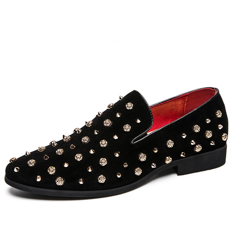 2018 Hot Sale Men's Comfortable Loafers Rhinestone Rivet Pointed Men Formal Shoes Men's Wedding Party Flat Shoes Plus Size 38-47 2018 Hot Sale Men's Comfortable Loafers Rhinestone Rivet Pointed Men Formal Shoes Men's Wedding Party Flat Shoes Plus Size 38-47