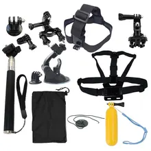 Tekcam Action Camera accessories Set for Gopro Hero SJCAM XIAOMI YI 4K 2 Eken H9R H8R Gitup Git2 Video Sports Action Cam