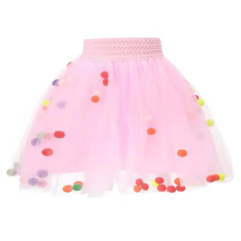 Модная детская танцевальная мини-юбка для маленьких девочек вечерние Праздничная балетная юбка-пачка принцессы, юбка-американка, праздничвечерние ный Свадебный костюм для малышей, бутик# T6383 - Цвет: Pink