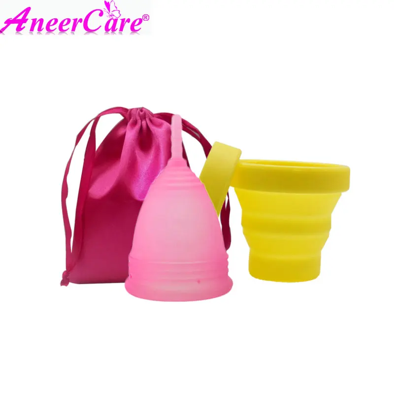

40 sets menstrual cup sterilizer lady period cup copa menstrual de silicona medica coppetta mestruale menstrual collector
