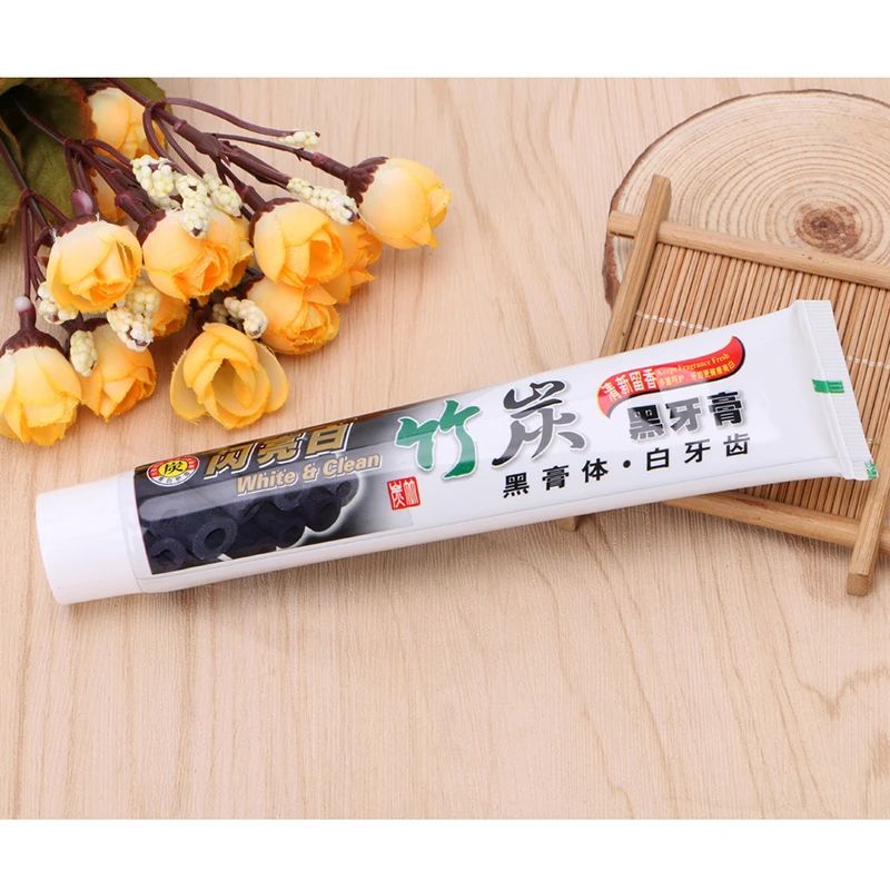 Clareamento dos Dentes Cuidados de Saúde Mint Bambu Preto Carvão Creme Dental Higiene Oral Cuidados Macio All-purpose Natural Profunda Boca Limpa 5 Dos Dentes Higiene Oral Cuidados Macio All-purpose