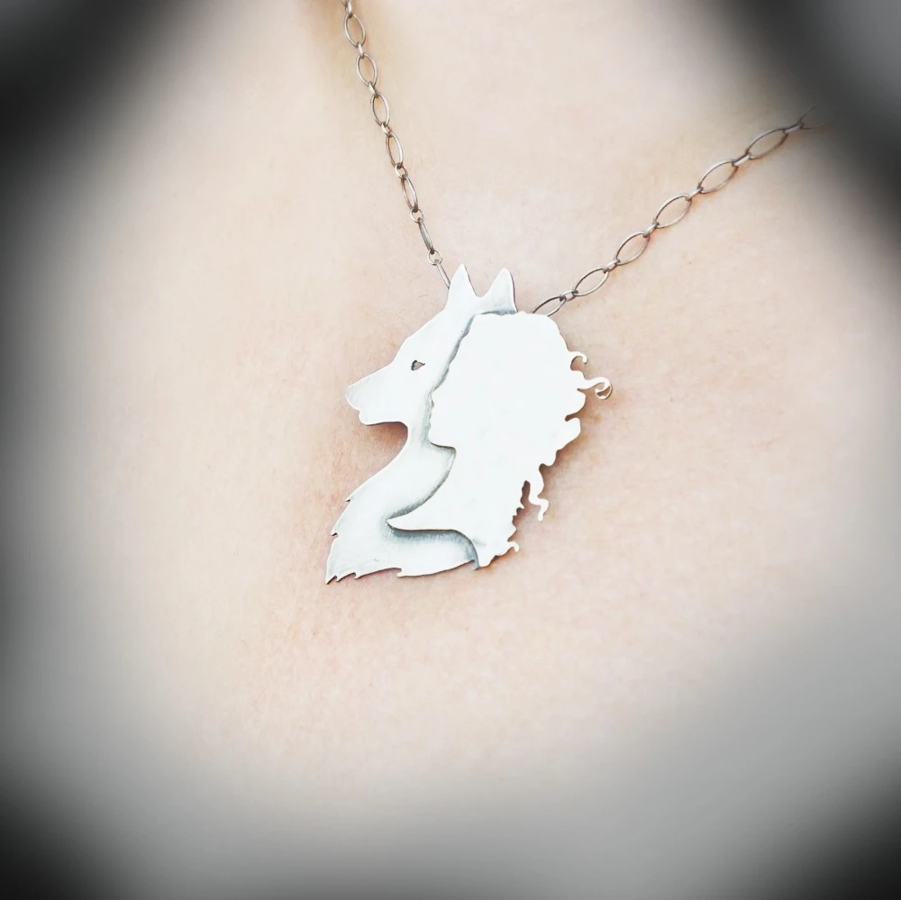 Collar Lobo y mujer pagano, joyería de fantasía Halloween, 3 uds.| de cadena| AliExpress