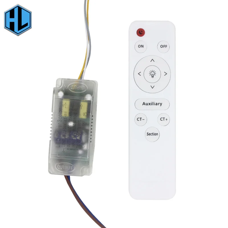 

12-24Wx2 LED Safety Plastic Driver AC85-265V LED Driver Power Transformer with Infrared Remote Control for LED Lighting