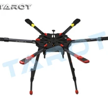 Таро X6 углеродного волокна гексакоптер рама TL6X001 зонт, в комплекте со складывающейся рукояткой w/Электронный убирающееся шасси для FPV Photography