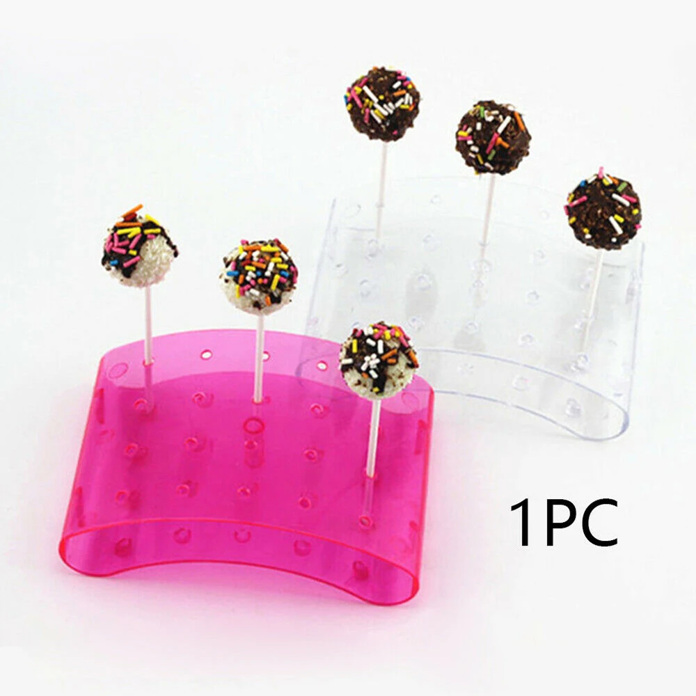

20 Holes Cake Stand Pop Lollipop Stands Cake Display Stand Holder Lollipop U Shaped Display DIY Bakeware Cake Kitchen Gadgets