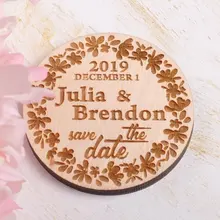 Сохраните дату деревянные магниты. На Заказ Свадебный деревянный сохранить дату магниты WoodenToy подарок дерево ремесло Домашний декор