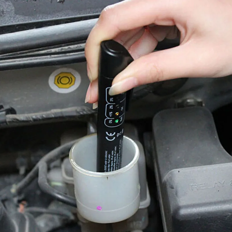 Newly Universal Practical Brake Fluid Tester Pen With 5 LEDs Display