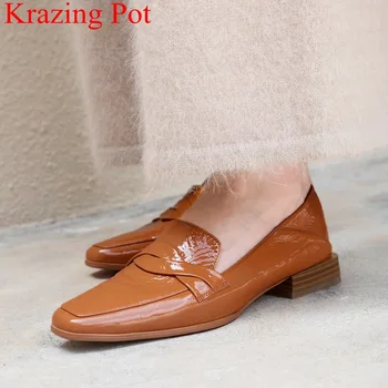 

superstar square toe slip on office lady women pumps low heels neural elegant sweet classics driving autumn casual shoes L02
