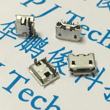 10PCS Micro USB 5P,5-pin Micro USB Jack,5Pins Micro USB Connector Tail Charging socket mini USB