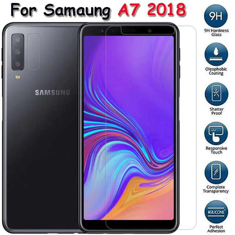 

Safey Glass for Samsung Galaxy A7 2018 Protective Tempered Glas Film on Sansung Gelaksi 7a a72018 a 750 730 Screen Protector