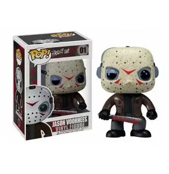 

POP Friday the 13th & JASON VOORHEES 01# toys doll PVC Action Figure Collectible Model toys for children birthday Gift