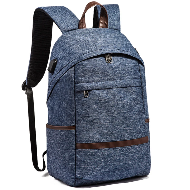 Canvas Backpack Anti-theft 15.6 Inch Laptop Backbag Women Men USB Charge School Bag for Teenage Girl Boy Tourist Rucksack PCN082 | Багаж и