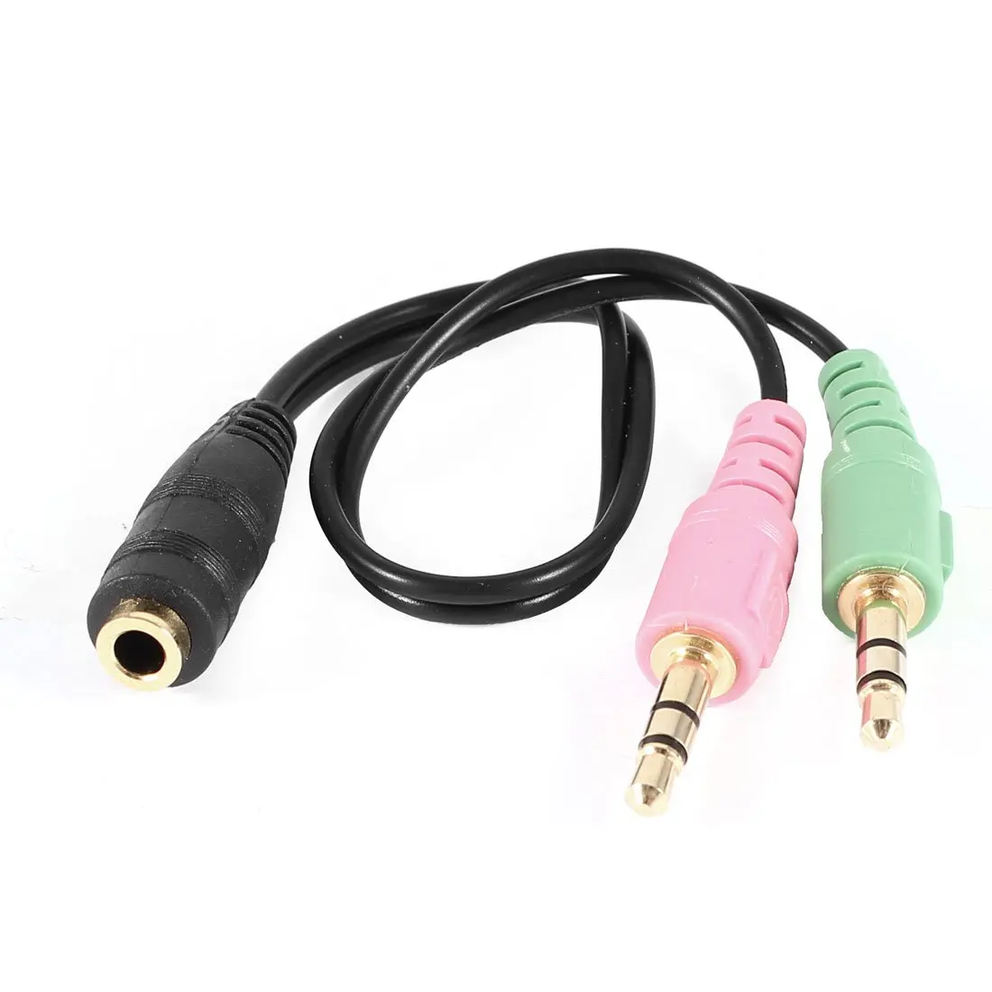 3.5mm Female to Stereo Dual Male Y Splitter Microphone Speaker Cable|speaker cable|splitter 