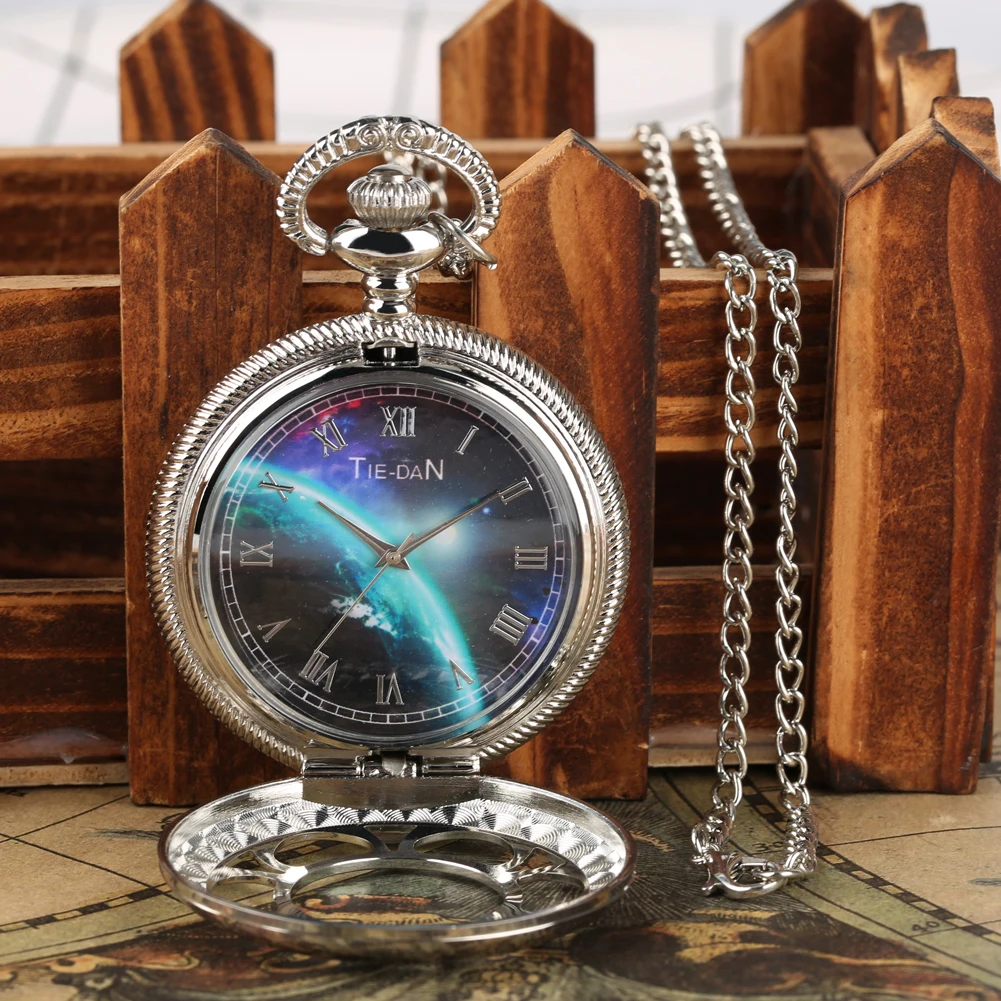 Мужские кварцевые карманные часы, креативные брелоки с изображением земли, часы в стиле ретро, Алиса в стране чудес, Подвесные часы, лучшие часы на цепочке