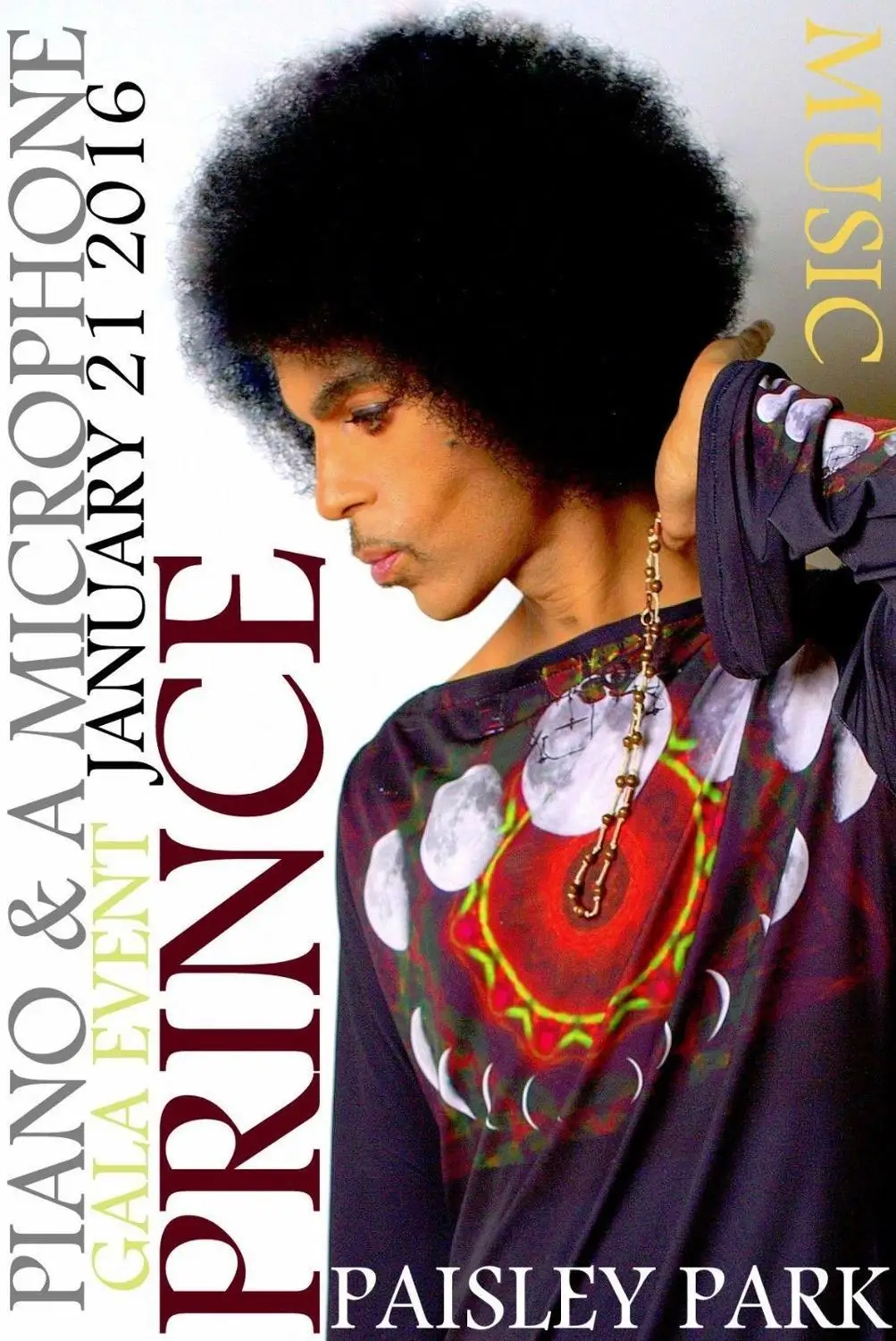 

Prince Singer Rock Pop Legend Paisley Park Record Wall Sticker Home Decoration Silk Art Poster