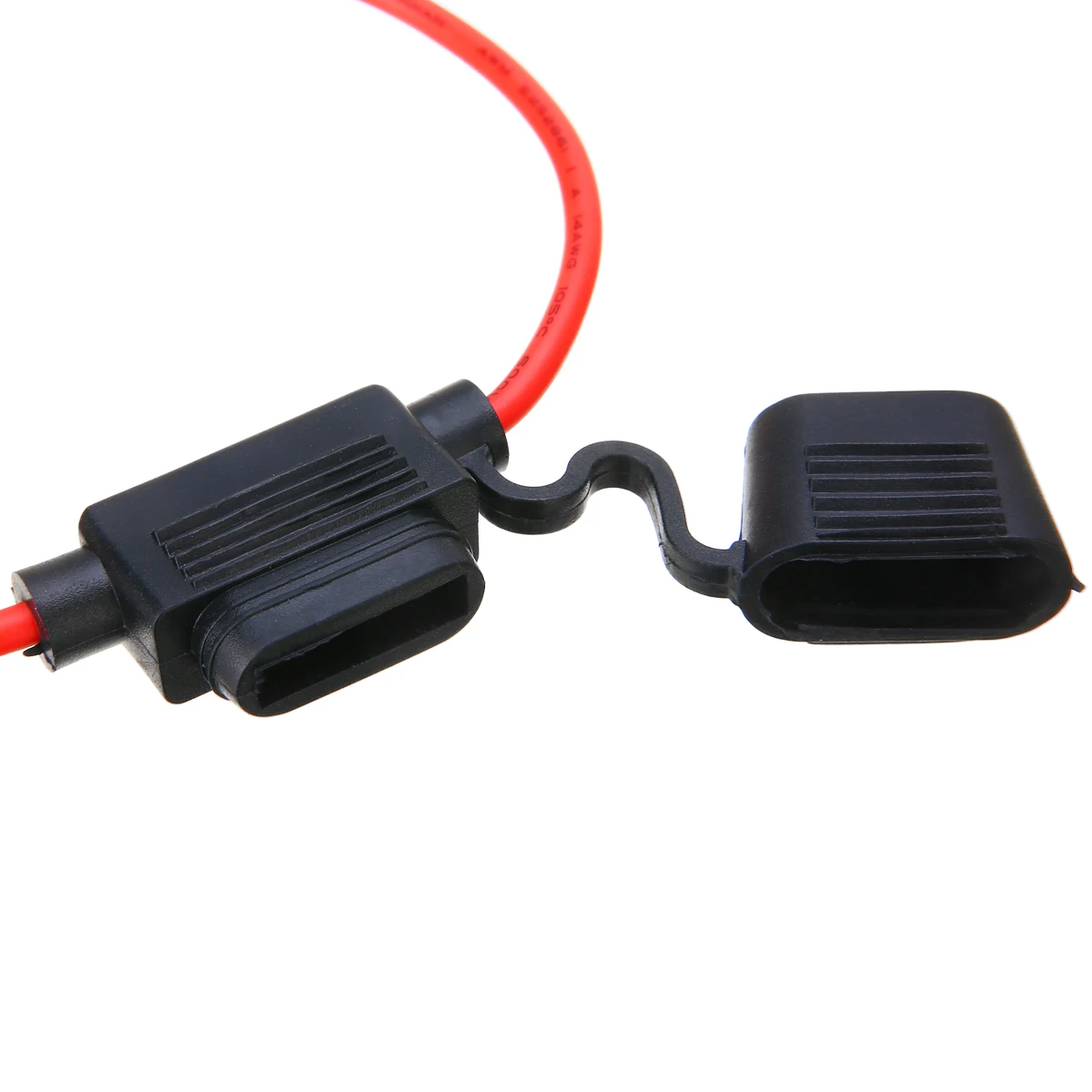 1pc Waterproof 14AWG Wire In-line Car Automotive Blade Fuse Holder Fuseholder 20A Home Protection Inline Fuse Holder Copper Wire