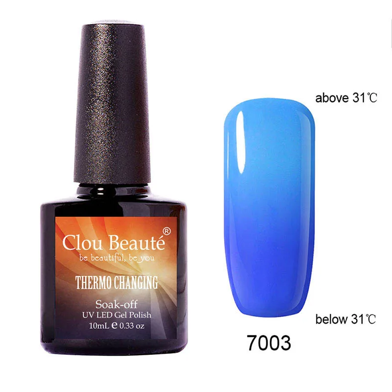 Clou Beaute термо-сменный Гель-лак для ногтей отмачиваемый УФ-Гель-лак для ногтей горячая Распродажа Гель-лак для температуры лак стойкий лак - Цвет: 7003