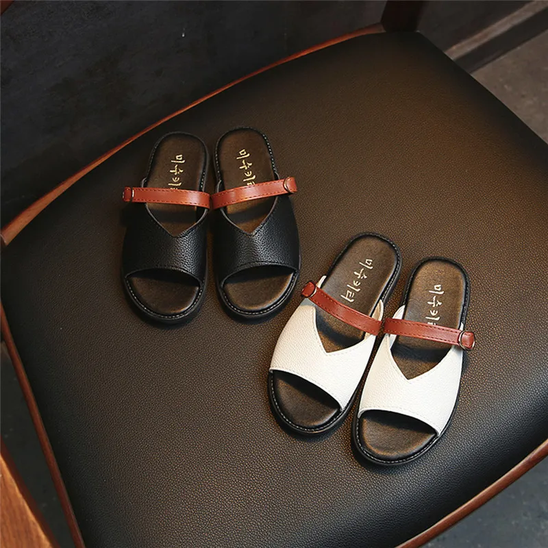 Детская обувь для малышей; детская пляжная обувь в римском стиле; повседневные летние сандалии с жемчугом; тапочки; 0517