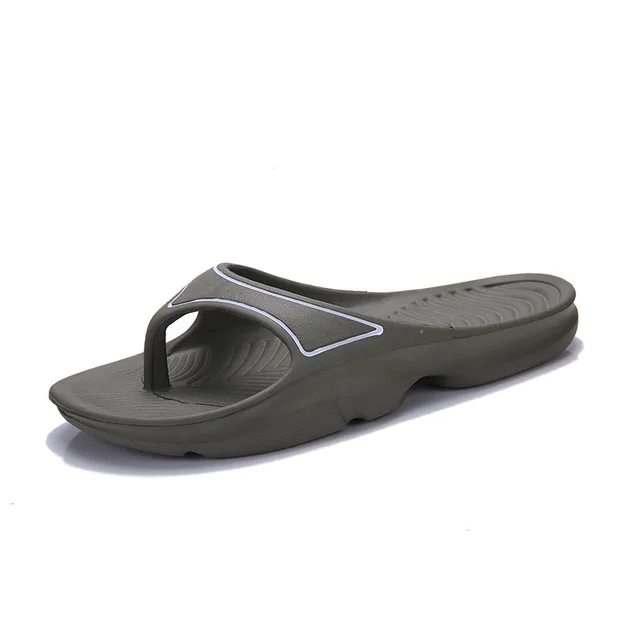High Quality Fashion Mens Two Color Eva Enject Sports Slippers Flip Flops Soft Lightweight Plus Size Beach Slipper (8)